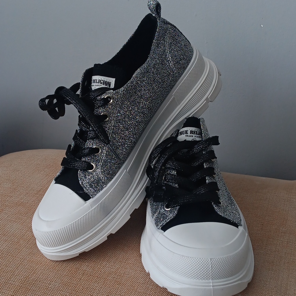 True Religion Black and White Sneakers